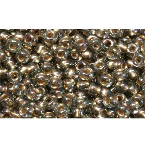 cc999 - perles de rocaille Toho 11/0 gold lined rainbow black diamond (10g)