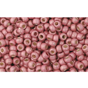 ccpf553f - perles de rocaille Toho 11/0 matt galvanized pink lilac (10g)