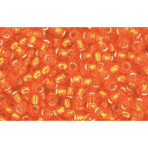 Achat cc30b - perles de rocaille Toho 11/0 silver lined hyacinth orange (10g)