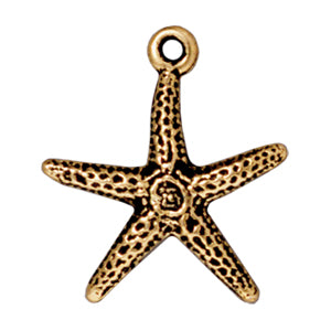 Achat Pendentif étoile de mer métal doré or fin vieilli 20mm (1)