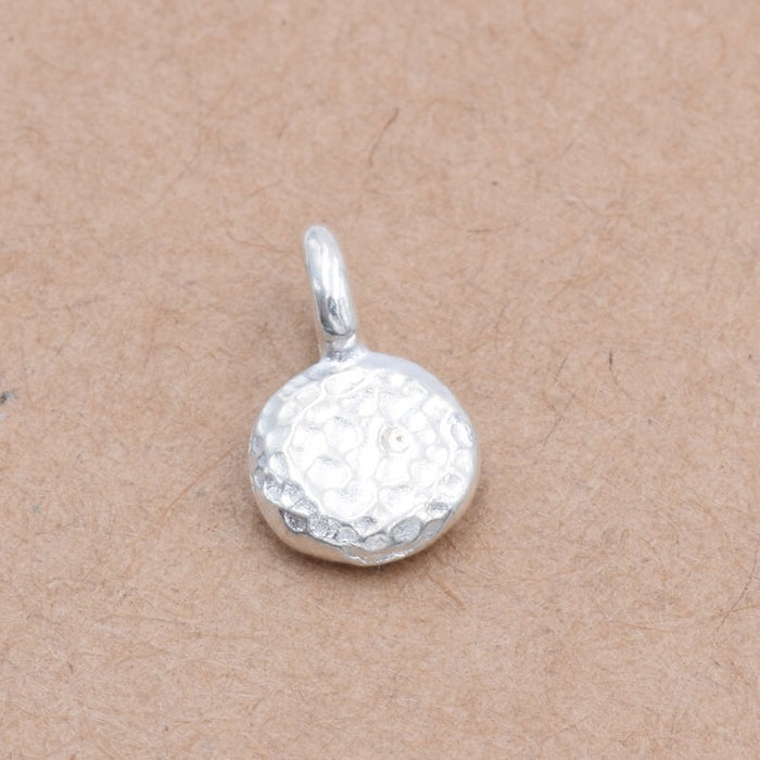 Mini Charms Breloque Pleine Lune Argenté Qualité 10x7mm (1)