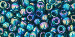 Achat cc167bdf - perles de rocaille Toho 6/0 transparent rainbow frosted teal (10g)