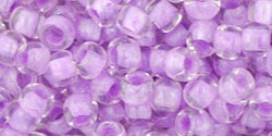 cc943 - perles de rocaille Toho 6/0 inside colour crystal lilac lined (10g)