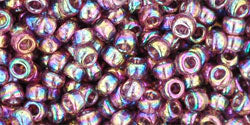 Achat cc166b - perles de rocaille toho 8/0 transparent rainbow medium amethyst (10g)