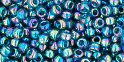 cc167bd - perles de rocaille Toho 8/0 trans-rainbow teal (10g)