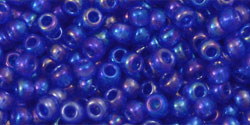 Achat cc178 - perles de rocaille toho 8/0 transparent rainbow sapphire (10g)