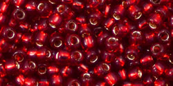 Achat cc25c - perles de rocaille Toho 8/0 silver-lined ruby (10g)