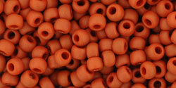 cc46lf - perles de rocaille Toho 8/0 opaque frosted terra cotta (10g)