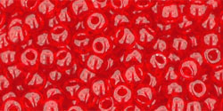 cc5b - perles de rocaille Toho 8/0 transparent siam ruby (10g)