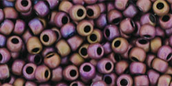 cc703 - perles de rocaille Toho 8/0 matt colour mauve mocha (10g)