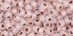 cc741 - perles de rocaille Toho 8/0 copper lined alabaster (10g)