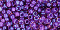 Achat cc928 - perles de rocaille Toho 8/0 rainbow rosaline/opaque purple lined (10g)