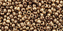 cc1705 - perles de rocaille Toho 11/0 gilded marble brown (10g)