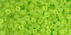 Achat cc4f - perles de rocaille Toho 11/0 transparent frosted lime green (10g)