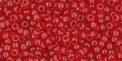 cc5c - perles de rocaille Toho 11/0 transparent ruby (10g)