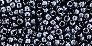 cc81 - perles de rocaille Toho 11/0 métallic hematite (10g)