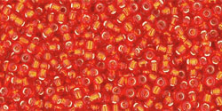 cc25b - perles de rocaille Toho 15/0 silver lined siam ruby(5g)