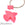 Vente au détail Perle résine rose oiseau aigle condor 29x24mm -Trou : 1mm (1)