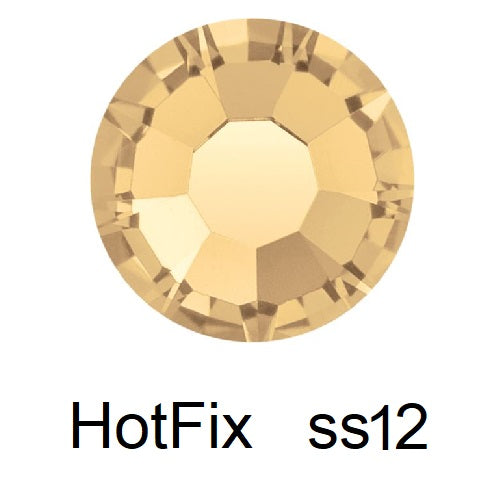 Strass Hotfix Preciosa Light Colorado Topaz - ss12-3mm (80)