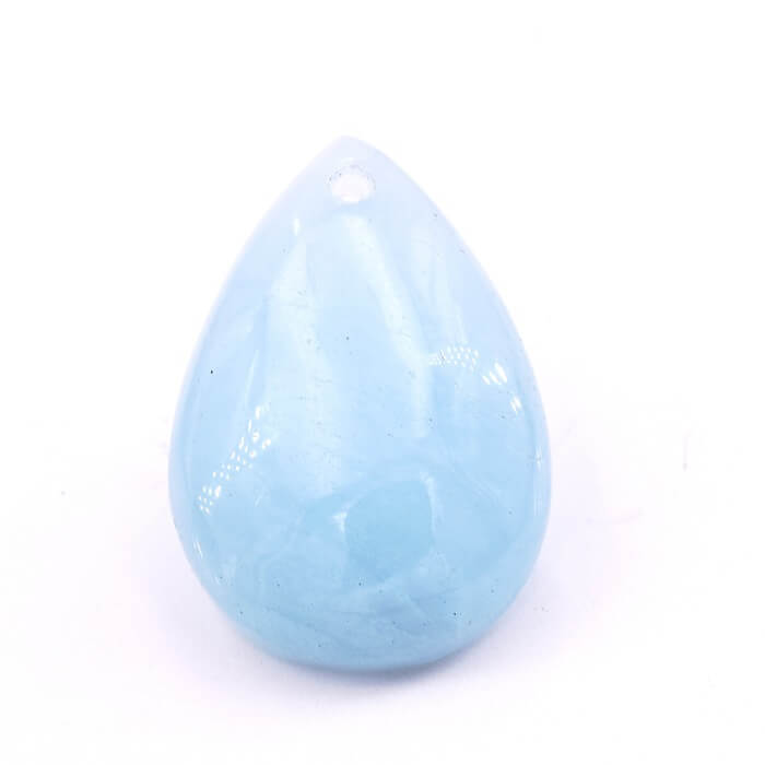 Pendentif Goutte en Aigue-Marine 20-22x11-15x6mm - Trou :1.2mm (1)
