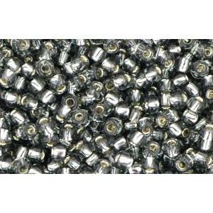 cc29b - perles de rocaille Toho 11/0 silver lined grey (10g)