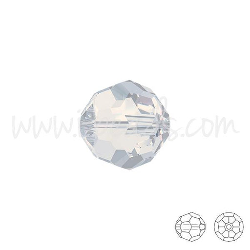 Perles rondes Swarovski 5000 white opal 6mm (10)