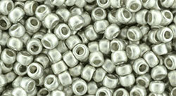 cc714f - Toho beads 8/0 Metallic Frosted Silver argent mat (10g)