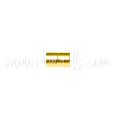 Fermoir magnétique doré or fin qualité pour cordon 5mm (1)