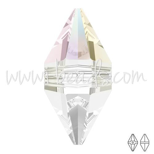 Achat Swarovski Elements 5747 double spike crystal AB 16x8mm (1)