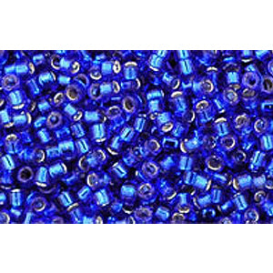 Achat cc28- perles Toho treasure 11/0 silver lined cobalt (5g)