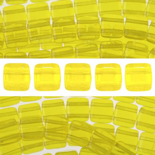 Achat Perles 2 trous CzechMates tile lemon 6mm (50)