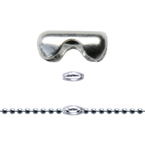 Achat Lien pour chaine a billes de 1.5mm métal plaqué argent 5x2mm (5)