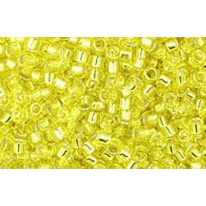 cc32 - perles Toho treasure 11/0 silver lined lemon (5g)