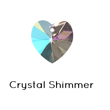 Achat Swarovski 6228 Xilion Heart Pendant Crystal Shimmer 10,3x10 mm (1)