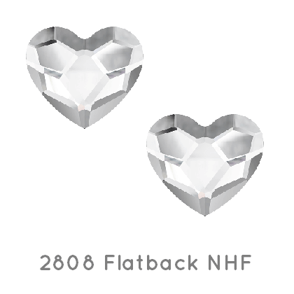 Achat Swarovski 2808 HEART flat back 6mm Crystal (10)