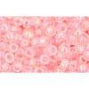 cc171 - perles de rocaille Toho 8/0 dyed rainbow ballerina pink (10g)