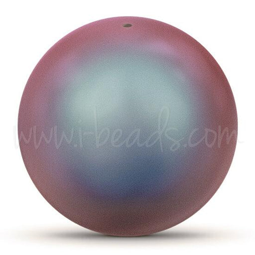 Perles Swarovski 5810 crystal iridescent red pearl 10mm (10)