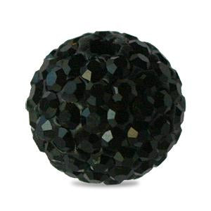 Perle style shamballa ronde essential jet 10mm (2)