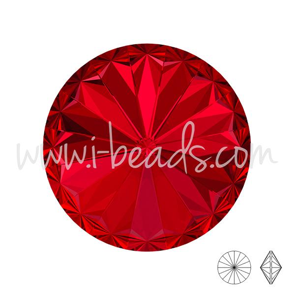 Cristal Swarovski rivoli 1122 scarlet 12mm (1)