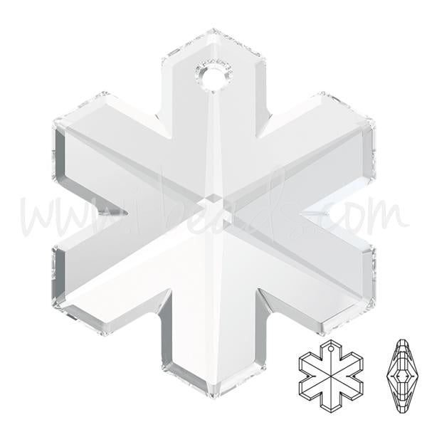 Pendentif Swarovski 6704 flocon de neige crystal 25mm (1)