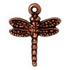 Pendentif libellule métal cuivré vieilli 20mm (1)