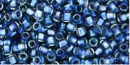 cc263 - perles rondes Toho Takumi LH 11/0 inside color rainbow crystal/light capri (10g)