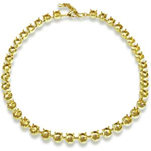 Collier sertir pour 38 Swarovski 1088 SS39 doré (1)