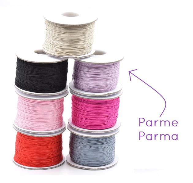 Satin cord couleur PARME 0.5mm, 3m (1)