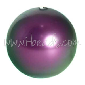 Perles Swarovski 5810 crystal iridescent purple pearl 10mm (10)