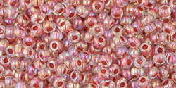Ccc784- Toho beads-11/0 - Inside-Color Rainbow Crystal/Sandstone-Lined (10gr)