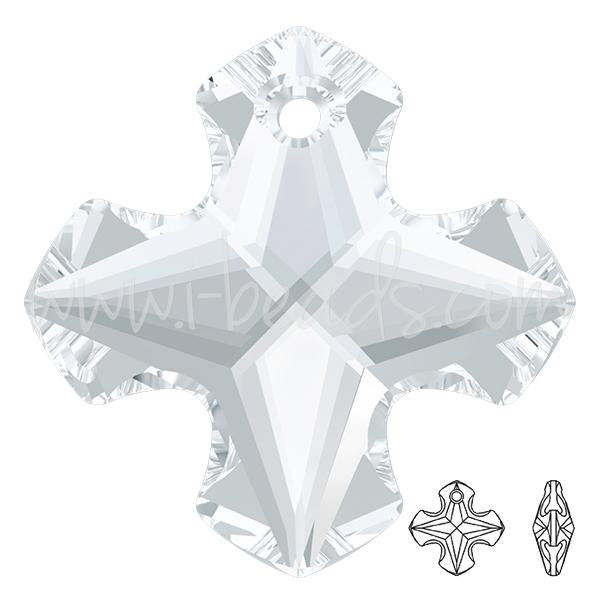 Pendentif croix grecque Swarovski 6867 crystal 28mm (1)