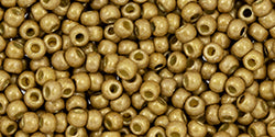 Achat ccPF592F - Toho beads 11/0 round permafinish matte galvanized gold feece (10gr)