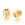 Grossiste en Perle, large tube, doré or fin qualité avec étoile zircon 6x6mm trou: 3mm (1)