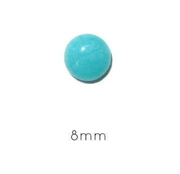 Achat Cabochon rond AMAZONITE 8mm (1)